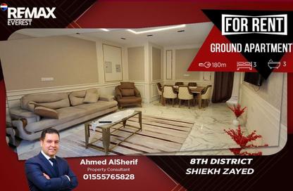 Apartment - 3 Bedrooms - 3 Bathrooms for rent in 9th District - Sheikh Zayed City - Giza