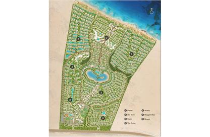 Chalet - 2 Bedrooms - 3 Bathrooms for sale in Ramla - Ras Al Hekma - North Coast