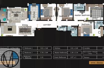 Apartment - 4 Bedrooms - 3 Bathrooms for sale in Zoom Plaza - Area A - Ganoob El Acadimia - New Cairo City - Cairo