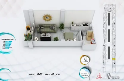 Apartment - Studio - 1 Bathroom for sale in El Kawther District - Hurghada - Red Sea