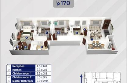 Apartment - 3 Bedrooms - 3 Bathrooms for sale in El Narges Buildings - Al Narges - New Cairo City - Cairo