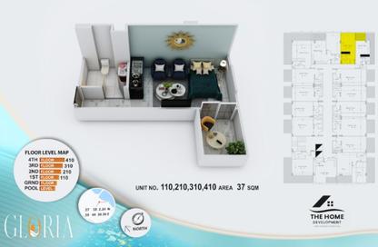 Apartment - Studio - 1 for sale in Al Dorra Residence - Hurghada Resorts - Hurghada - Red Sea