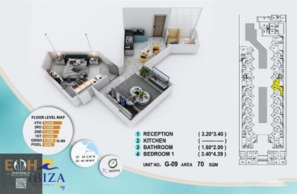 Apartment - 1 Bedroom - 1 Bathroom for sale in Al Ahyaa District - Hurghada - Red Sea