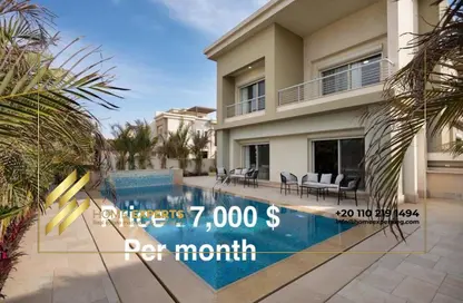 فيلا - 5 غرف نوم - 6 حمامات للايجار في كايرو فيستيفال سيتى - المستثمرين الشمالية - مدينة القاهرة الجديدة - القاهرة