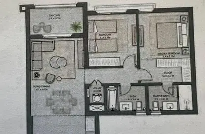 شقة - 2 غرف نوم - 2 حمامات للبيع في بيل فى - مدينة زايد الجديدة - الشيخ زايد - الجيزة