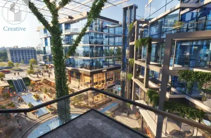 Office Space - Studio - 2 Bathrooms for sale in Bank Center Street - South Teseen St. - The 5th Settlement - New Cairo City - Cairo