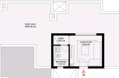 Roof - Studio - 1 Bathroom for rent in O West - 6 October Compounds - 6 October City - Giza