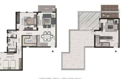 Penthouse - 2 Bedrooms - 2 Bathrooms for sale in Galleria Residences - South Investors Area - New Cairo City - Cairo