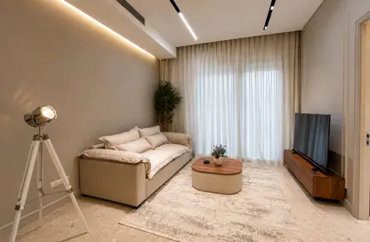 Apartment - 1 Bedroom - 2 Bathrooms for rent in Aljazi Marriott Residences - Mohamed Naguib Axis - North Investors Area - New Cairo City - Cairo
