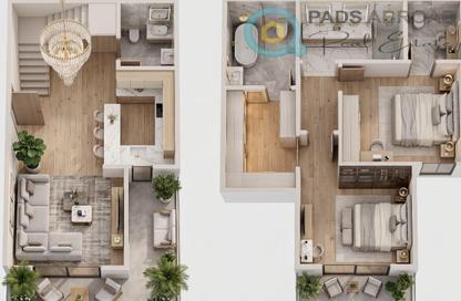 Duplex - 2 Bedrooms - 3 Bathrooms for sale in Sahl Hasheesh Resort - Sahl Hasheesh - Hurghada - Red Sea