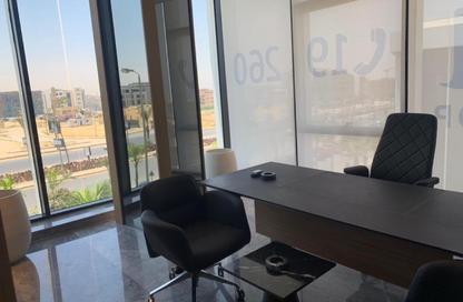 Office Space - Studio - 1 Bathroom for rent in The Water Way - North Investors Area - New Cairo City - Cairo
