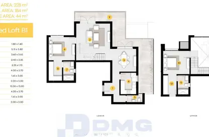 دوبلكس - 2 غرف نوم - 3 حمامات للبيع في بارك سايد ريزيدنس - أبراج زيد - كمبوندات الشيخ زايد - الشيخ زايد - الجيزة