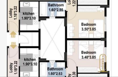Apartment - 2 Bedrooms - 1 Bathroom for sale in El Rehab Extension - Al Rehab - New Cairo City - Cairo