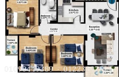Apartment - 3 - 2 for sale in Gardenia Al Obour - 3rd District - Obour City - Qalyubia