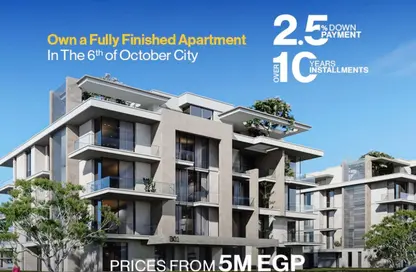 Apartment - 1 Bedroom - 2 Bathrooms for sale in West days - 6 October City - Giza