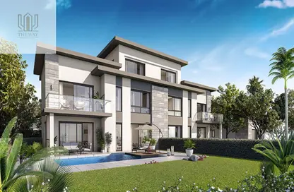 Twin House - 4 Bedrooms - 4 Bathrooms for sale in Swan Lake October - 26th of July Corridor - 6 October City - Giza