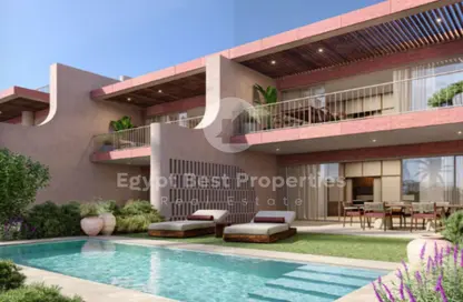 شاليه - 2 غرف نوم - 2 حمامات للبيع في رملة ليك سايد - قسم الضبعة - الساحل الشمالي