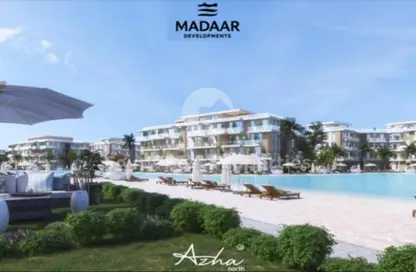 شاليه - 2 غرف نوم - 2 حمامات للبيع في ازها الساحل الشمالي - راس الحكمة - الساحل الشمالي