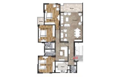 Apartment - 3 Bedrooms - 3 Bathrooms for sale in Promenade New Cairo - 5th Settlement Compounds - The 5th Settlement - New Cairo City - Cairo