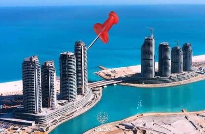 شقة - غرفة نوم - 1 حمام للبيع في نورث ايدج تاورز - مدينة العلمين الجديدة - العلمين - الساحل الشمالي