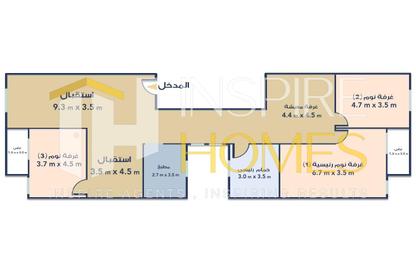 Apartment - 4 Bedrooms - 1 Bathroom for sale in Kafr Abdo - Roushdy - Hay Sharq - Alexandria Apartment - 4 Bedrooms - 1 Bathroom for sale in Kafr Abdo - Roushdy - Hay Sharq - Alexandria
