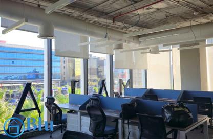 Office Space - Studio - 2 Bathrooms for rent in The Water Way - North Investors Area - New Cairo City - Cairo