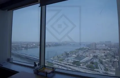 Office Space - Studio - 2 Bathrooms for rent in Nile Corniche St. - Al Agouza - Giza