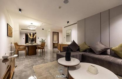 Apartment - 3 - 2 for sale in Aljazi Marriott Residences - Mohamed Naguib Axis - North Investors Area - New Cairo City - Cairo