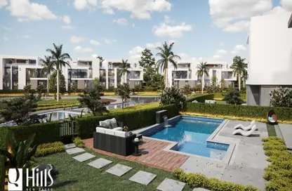 Apartment - 2 Bedrooms - 2 Bathrooms for sale in Q-Hills - New Zayed City - Sheikh Zayed City - Giza