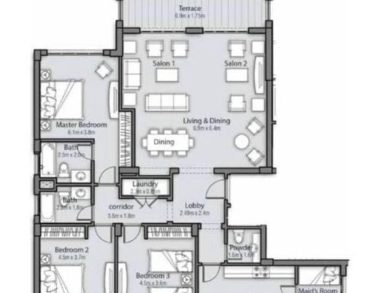 3BR Apartment | Fully Finished | Golf Residences thumbnail