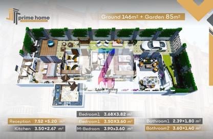 Apartment - 3 Bedrooms - 3 Bathrooms for sale in Bait Alwatan - The 5th Settlement - New Cairo City - Cairo