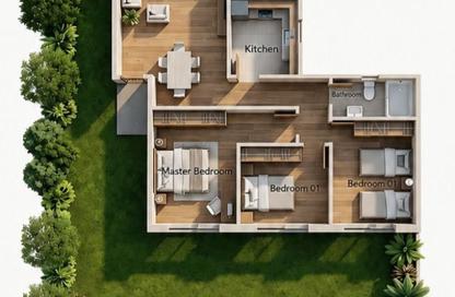 Apartment - 3 Bedrooms - 2 Bathrooms for sale in Waslet Dahshur Road - Green Belt - 6 October City - Giza