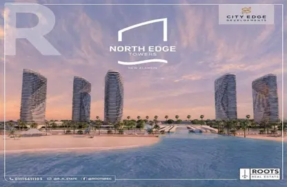 شقق فندقية - 2 غرف نوم - 3 حمامات للبيع في نورث ايدج تاورز - مدينة العلمين الجديدة - العلمين - الساحل الشمالي