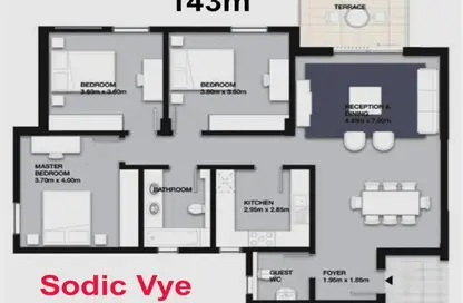 شقة - 3 غرف نوم - 2 حمامات للبيع في فاي سوديك - مدينة زايد الجديدة - الشيخ زايد - الجيزة