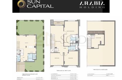 Villa - 3 - 3 for sale in Sun Capital - Fayoum Desert road - 6 October City - Giza