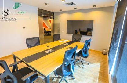 Office Space - Studio - 4 Bathrooms for rent in Concord Plaza - South Investors Area - New Cairo City - Cairo