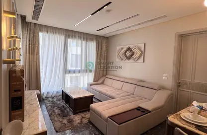 Apartment - 1 Bedroom - 2 Bathrooms for rent in Aljazi Marriott Residences - Mohamed Naguib Axis - North Investors Area - New Cairo City - Cairo