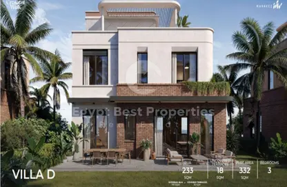 Villa - 4 Bedrooms - 3 Bathrooms for sale in Crescent Walk - 5th Settlement Compounds - The 5th Settlement - New Cairo City - Cairo