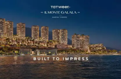 Hotel Apartment - 2 Bedrooms - 2 Bathrooms for sale in IL Monte Galala - Al Ain Al Sokhna - Suez