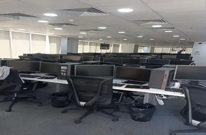 Office Space - 1 Bedroom - 1 Bathroom for rent in Bank Center Street - South Teseen St. - The 5th Settlement - New Cairo City - Cairo