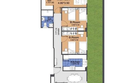 Apartment - 3 Bedrooms - 2 Bathrooms for sale in Bait Alwatan - The 5th Settlement - New Cairo City - Cairo
