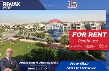 Penthouse - 3 Bedrooms - 3 Bathrooms for rent in New Giza - Cairo Alexandria Desert Road - 6 October City - Giza