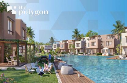 شاليه - 2 غرف نوم - 3 حمامات للبيع في هاسيندا وترز - قسم الضبعة - الساحل الشمالي