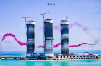 شقق فندقية - 2 غرف نوم - 2 حمامات للبيع في نورث ايدج تاورز - مدينة العلمين الجديدة - العلمين - الساحل الشمالي