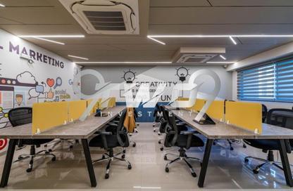 Office Space - Studio - 2 Bathrooms for rent in Bank Center Street - South Teseen St. - The 5th Settlement - New Cairo City - Cairo