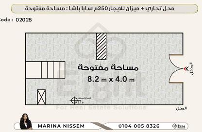 محل تجاري - استوديو - 2 حمامات للايجار في سابا باشا - حي شرق - الاسكندرية