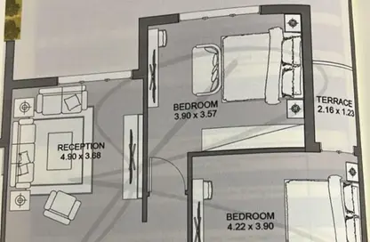 Chalet - 2 Bedrooms - 2 Bathrooms for sale in Direction White - Ras Al Hekma - North Coast