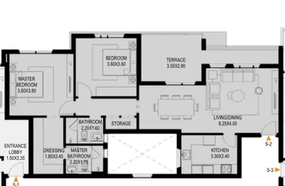 Apartment - 2 Bedrooms - 3 Bathrooms for sale in O West - 6 October Compounds - 6 October City - Giza