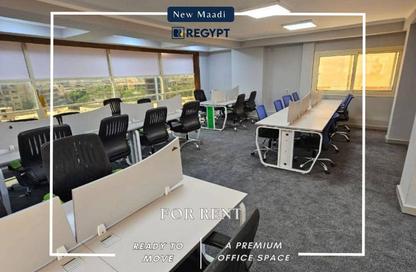 Office Space - Studio - 2 Bathrooms for rent in Al Laselky St. - El Laselky - New Maadi - Hay El Maadi - Cairo