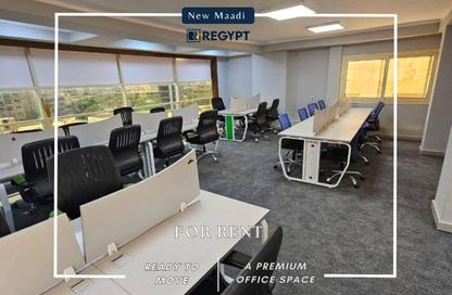 Office Space - Studio - 2 Bathrooms for rent in Al Laselky St. - El Laselky - New Maadi - Hay El Maadi - Cairo